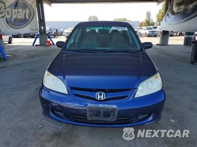 Piąte zdjęcie samochodu w środku: 2004 HONDA CIVIC LX VIN:2HGES165X4H587674 - miniatura