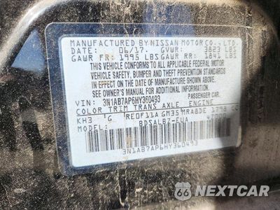Zdjęcie 13 z 13 samochodu: 2017 NISSAN SENTRA S VIN:3N1AB7AP6HY360493 - miniatura