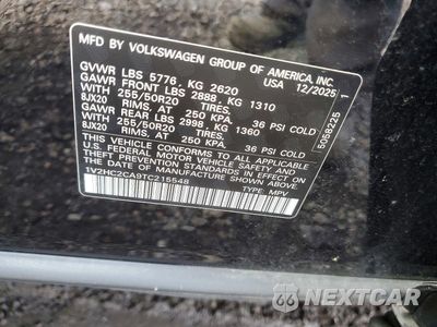 Zdjęcie 12 z 12 samochodu: 2026 VOLKSWAGEN ATLAS CROSS SPORT SE VIN:1V2HC2CA9TC215548 - miniatura