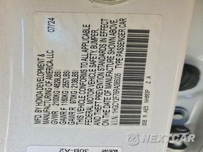 Zdjęcie 12 z 12 samochodu: 2024 HONDA ACCORD HYBRID SPORT-L VIN:1HGCY2F76RA085005 - miniatura