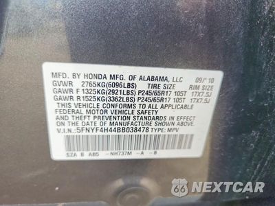 Zdjęcie 13 z 13 samochodu: 2011 HONDA PILOT EX VIN:5FNYF4H44BB038478 - miniatura