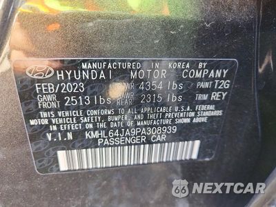 Zdjęcie 12 z 12 samochodu: 2023 HYUNDAI SONATA SEL VIN:KMHL64JA9PA308939 - miniatura