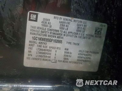 Zdjęcie 12 z 12 samochodu: 2016 CHEVROLET SILVERADO K2500 HEAVY DUTY LTZ VIN:1GC1KWE85GF162665 - miniatura