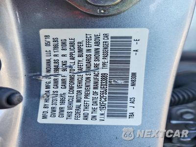 Zdjęcie 12 z 12 samochodu: 2018 HONDA CIVIC LX VIN:19XFC2F55JE033889 - miniatura