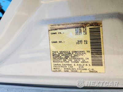 Zdjęcie 12 z 12 samochodu: 2017 NISSAN ALTIMA 2.5 SR VIN:1N4AL3AP8HC136241 - miniatura