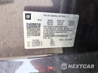 Zdjęcie 14 z 14 samochodu: 2018 CHEVROLET TAHOE C1500 LT VIN:1GNSCBKC8JR363332 - miniatura