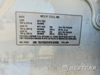 Zdjęcie 13 z 13 samochodu: 2023 TESLA MODEL Y VIN:7SAYGDEE4PA104996 - miniatura