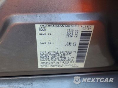 Zdjęcie 12 z 12 samochodu: 2014 NISSAN ALTIMA 2.5 SL VIN:1N4AL3AP7EN349505 - miniatura