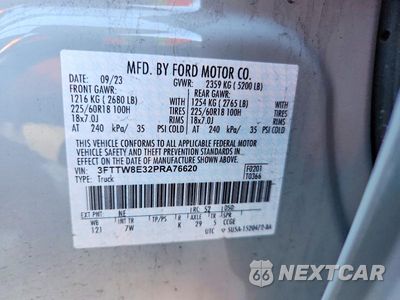 Zdjęcie 12 z 12 samochodu: 2023 FORD MAVERICK XL VIN:3FTTW8E32PRA76620 - miniatura