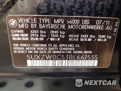 Zdjęcie 13 z 13 samochodu: 2011 BMW X5 XDRIVE35D VIN:5UXZW0C53BL662555 - miniatura