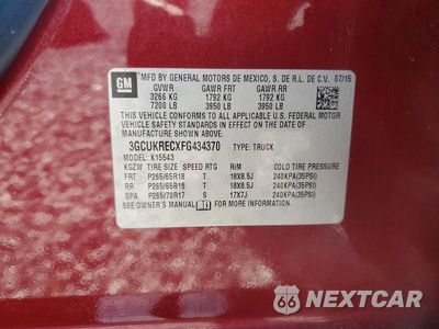 Zdjęcie 13 z 13 samochodu: 2015 CHEVROLET SILVERADO K1500 LT VIN:3GCUKRECXFG434370 - miniatura