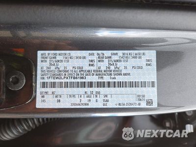Zdjęcie 12 z 12 samochodu: 2026 FORD F150 STX VIN:1FTEW2LPXTFB61983 - miniatura