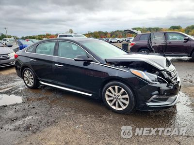 Czwarte zdjęcie samochodu z boku: 2016 HYUNDAI SONATA LIMITED VIN:5NPE34AF4GH412751 - miniatura