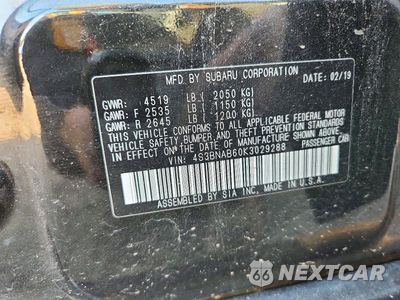 Zdjęcie 12 z 12 samochodu: 2019 SUBARU LEGACY 2.5I VIN:4S3BNAB60K3029288 - miniatura