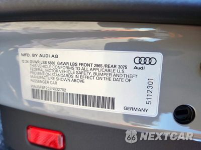 Zdjęcie 12 z 12 samochodu: 2025 AUDI S7 PRESTIGE VIN:WAUSFBF25SN032702 - miniatura