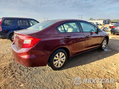 Trzecie zdjęcie samochodu z tyłu: 2012 HONDA CIVIC LX VIN:19XFB2F56CE062730 - miniatura