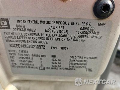 Zdjęcie 12 z 12 samochodu: 2007 CHEVROLET SILVERADO C1500 CLASSIC VIN:3GCEC14X67G213972 - miniatura