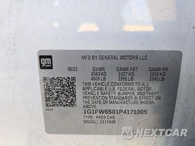 Zdjęcie 12 z 12 samochodu: 2023 CHEVROLET BOLT EV 1LT VIN:1G1FW6S01P4171005 - miniatura