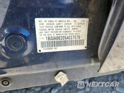 Zdjęcie 12 z 12 samochodu: 2005 ACURA TL VIN:19UUA66205A027079 - miniatura