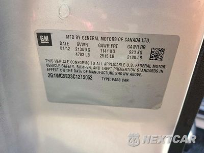 Zdjęcie 12 z 12 samochodu: 2012 CHEVROLET IMPALA LTZ VIN:2G1WC5E33C1215052 - miniatura