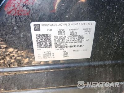 Zdjęcie 12 z 12 samochodu: 2022 CHEVROLET BLAZER 2LT VIN:3GNKBHR41NS158457 - miniatura