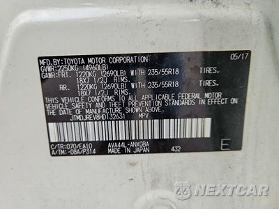 Zdjęcie 13 z 13 samochodu: 2017 TOYOTA RAV4 HV LIMITED VIN:JTMDJREV8HD132631 - miniatura