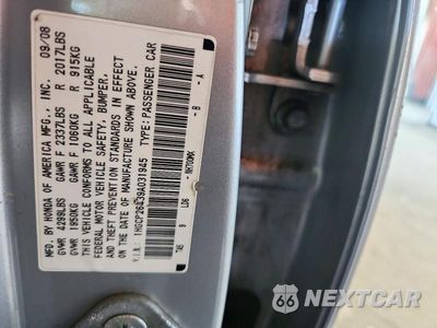 Zdjęcie 12 z 12 samochodu: 2009 HONDA ACCORD LXP VIN:1HGCP26439A031945 - miniatura