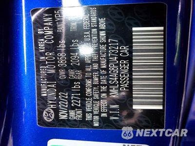 Zdjęcie 12 z 12 samochodu: 2023 HYUNDAI ELANTRA SEL VIN:KMHLS4AG8PU473217 - miniatura