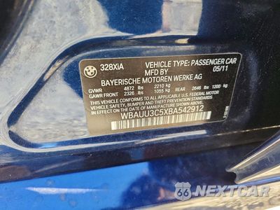 Zdjęcie 12 z 12 samochodu: 2011 BMW 328 XI VIN:WBAUU3C5XBA542912 - miniatura