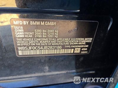 Zdjęcie 12 z 12 samochodu: 2018 BMW M5 VIN:WBSJF0C54JB283186 - miniatura