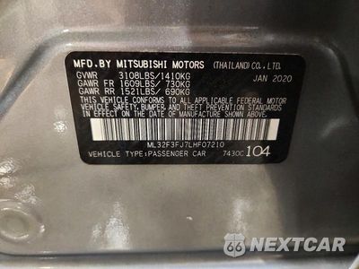 Zdjęcie 12 z 12 samochodu: 2020 MITSUBISHI MIRAGE G4 ES VIN:ML32F3FJ7LHF07210 - miniatura