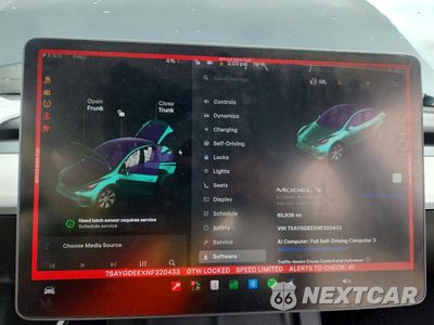 Zdjęcie 9 z 13 samochodu: 2022 TESLA MODEL Y VIN:7SAYGDEEXNF320433 - miniatura