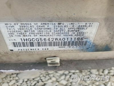 Zdjęcie 12 z 12 samochodu: 1998 HONDA ACCORD LX VIN:1HGCG5642WA011196 - miniatura