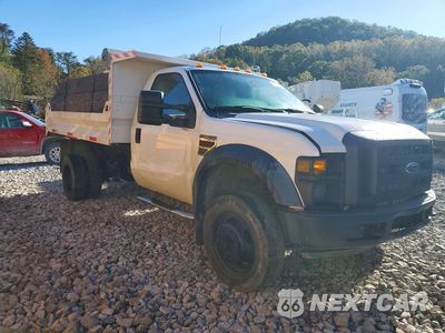 Czwarte zdjęcie samochodu z boku: 2008 FORD F450 SUPER DUTY DUMP TRUCK VIN:1FDXF46R98EA19392 - miniatura