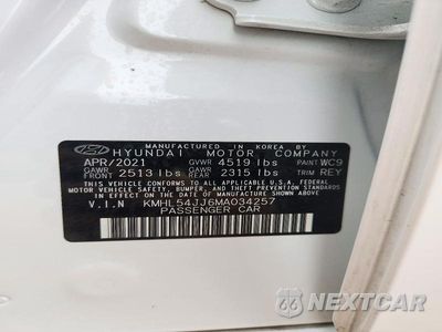 Zdjęcie 12 z 12 samochodu: 2021 HYUNDAI SONATA HYBRID LIMITED VIN:KMHL54JJ6MA034257 - miniatura