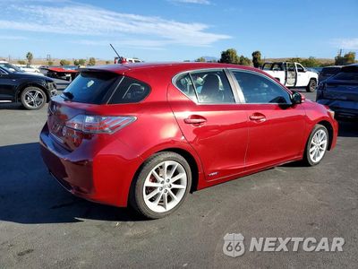 Trzecie zdjęcie samochodu z tyłu: 2012 LEXUS CT 200 VIN:JTHKD5BH9C2078538 - miniatura