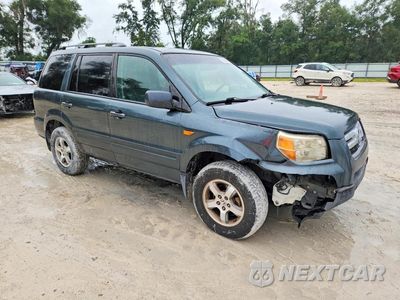 Czwarte zdjęcie samochodu z boku: 2006 HONDA PILOT EX VIN:2HKYF18576H544112 - miniatura