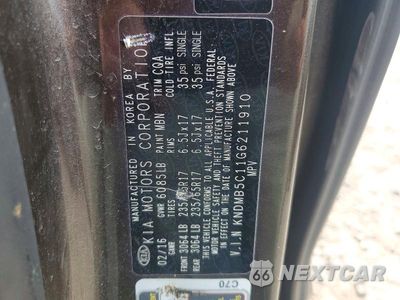 Zdjęcie 13 z 13 samochodu: 2016 KIA SEDONA LX VIN:KNDMB5C11G6211910 - miniatura
