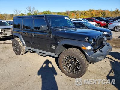 Czwarte zdjęcie samochodu z boku: 2019 JEEP WRANGLER UNLIMITED SPORT VIN:1C4HJXDG2KW613673 - miniatura
