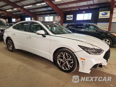Czwarte zdjęcie samochodu z boku: 2021 HYUNDAI SONATA SEL VIN:5NPEF4JA2MH099917 - miniatura
