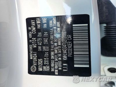 Zdjęcie 12 z 12 samochodu: 2026 HYUNDAI ELANTRA HYBRID BLUE VIN:KMHLM4DJ4TU212002 - miniatura