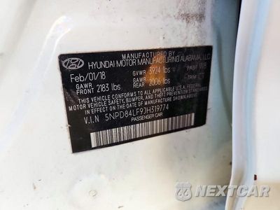 Zdjęcie 13 z 13 samochodu: 2018 HYUNDAI ELANTRA SEL VIN:5NPD84LF9JH319774 - miniatura