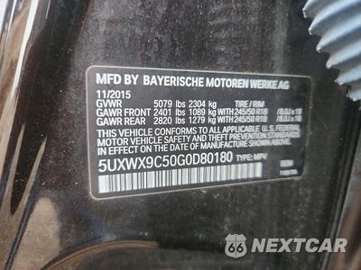Zdjęcie 12 z 12 samochodu: 2016 BMW X3 XDRIVE28I VIN:5UXWX9C50G0D80180 - miniatura