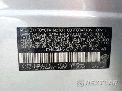 Zdjęcie 12 z 12 samochodu: 2017 LEXUS LS 460 VIN:JTHBL5EF5H5143713 - miniatura