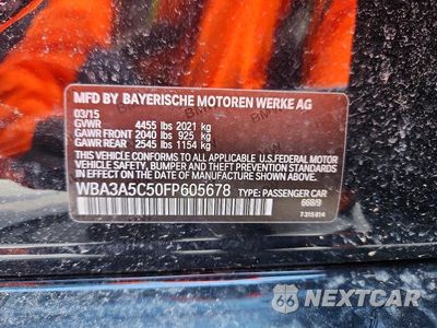 Zdjęcie 12 z 12 samochodu: 2015 BMW 328 I VIN:WBA3A5C50FP605678 - miniatura