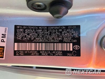 Zdjęcie 13 z 13 samochodu: 2022 TOYOTA COROLLA SE VIN:JTDS4MCEXNJ085460 - miniatura