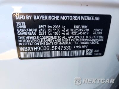 Zdjęcie 12 z 12 samochodu: 2020 BMW X2 SDRIVE28I VIN:WBXYH9C06L5P47530 - miniatura