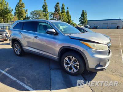 Czwarte zdjęcie samochodu z boku: 2015 TOYOTA HIGHLANDER LE PLUS VIN:5TDZKRFH2FS065327 - miniatura