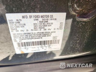 Zdjęcie 12 z 12 samochodu: 2023 FORD EXPLORER XLT VIN:1FMSK7DH2PGB44318 - miniatura