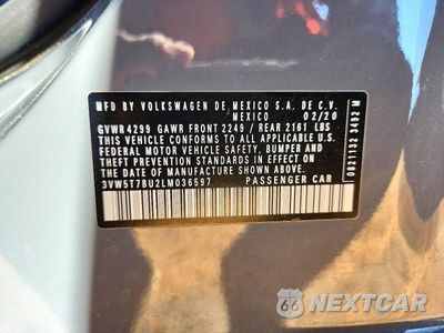 Zdjęcie 13 z 13 samochodu: 2020 VOLKSWAGEN JETTA GLI VIN:3VW5T7BU2LM036597 - miniatura